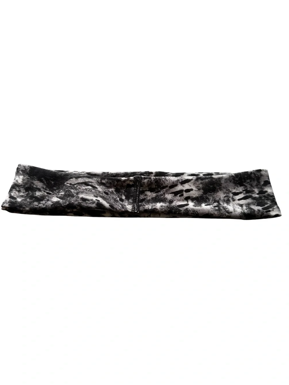 LuLuLemon OS Black/Gray Nylon/Lycra Elastane Fly Away Tamer Headband Luxtreme